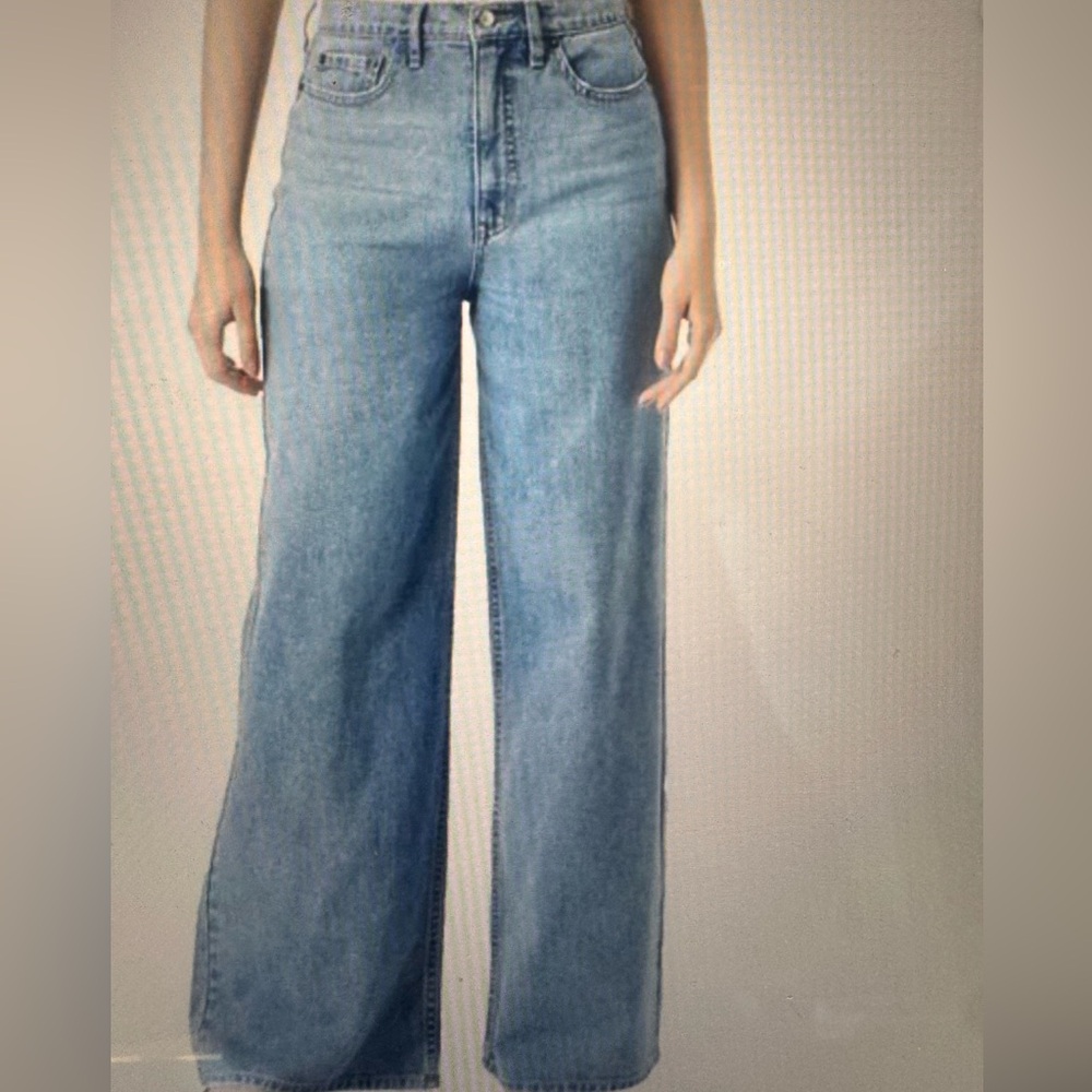 Sam Edelman Light Blue Wide Leg Jeans
